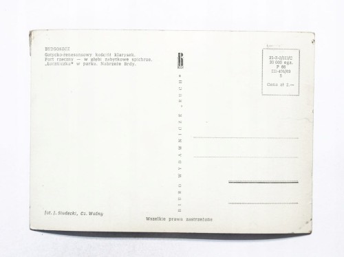 BYDGOSZCZ - KOŚCIÓŁ KLARYSEK, PORT RZECZNY, ŁUCZNICZKA l. 60