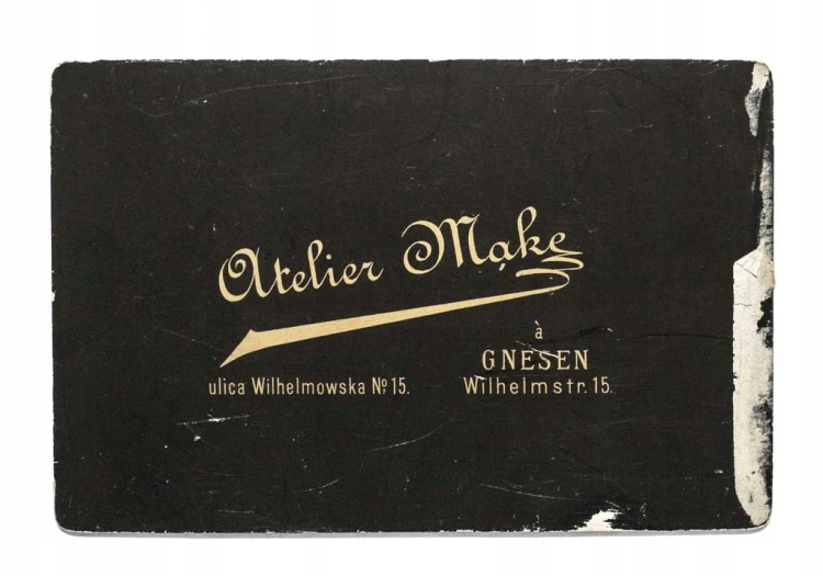 STARA FOTOGRAFIA - MAŁŻEŃSTWO, ATELIER GNIEZNO