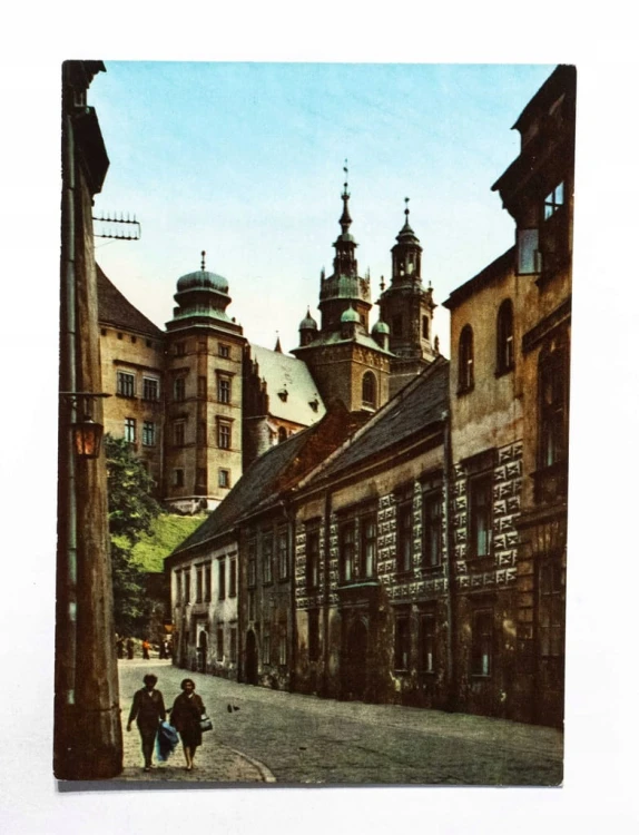 KRAKÓW - ULICA KANONICZA Z WIDOKIEM NA WAWEL l. 60