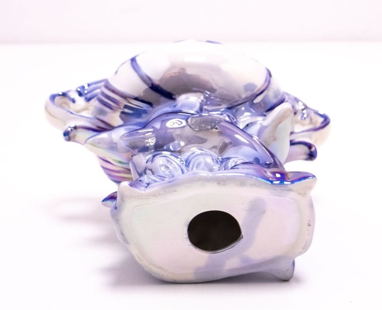STARA PORCELANOWA SZKATUŁKA - DELFINY