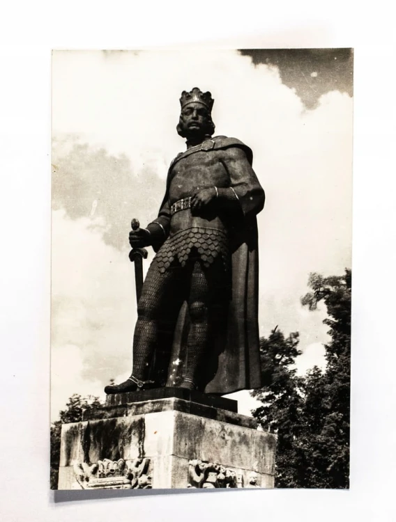 GNIEZNO - POMNIK BOLESŁAWA CHROBREGO, IV SEJMIK TURYSTYKI KOLARSKIEJ 1962