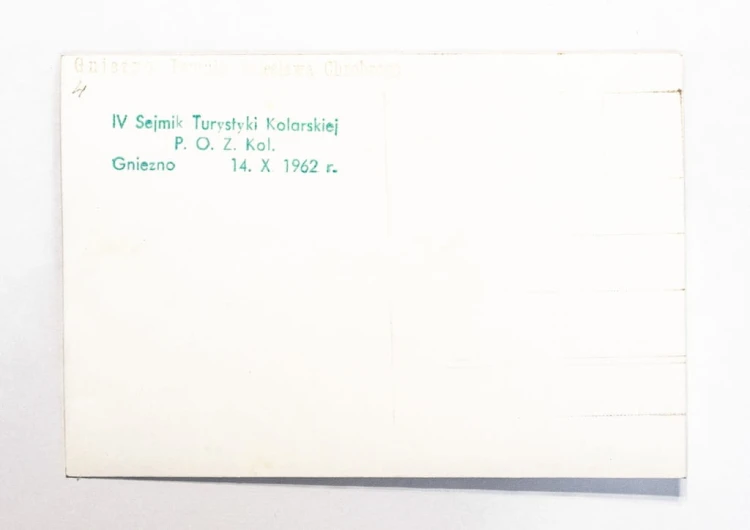 GNIEZNO - POMNIK BOLESŁAWA CHROBREGO, IV SEJMIK TURYSTYKI KOLARSKIEJ 1962