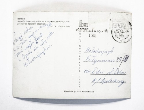 OPOLE - KOŚCIÓŁ FRANCISZKANÓW l. 60
