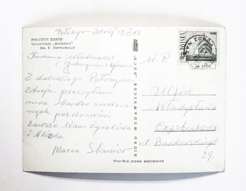 POŁCZYN ZDRÓJ - SANATORIUM BORKOWO 1968