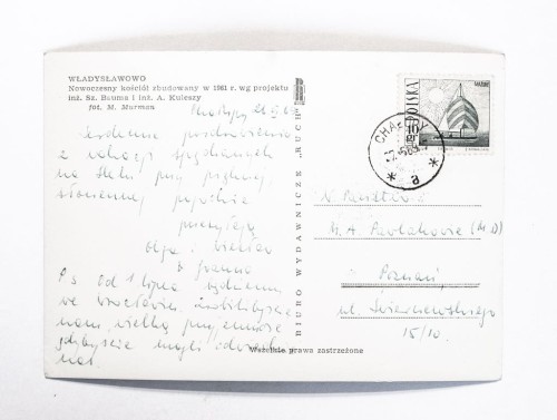 WŁADYSŁAWOWO - NOWOCZESNY KOŚCIÓŁ 1969