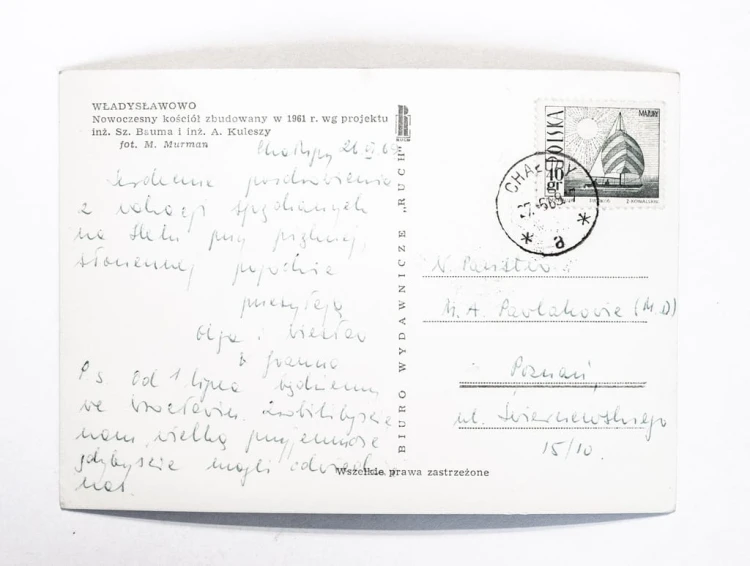 WŁADYSŁAWOWO - NOWOCZESNY KOŚCIÓŁ 1969