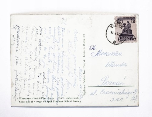 WARSZAWA - KOŚCIÓŁ ŚW. ANNY 1957