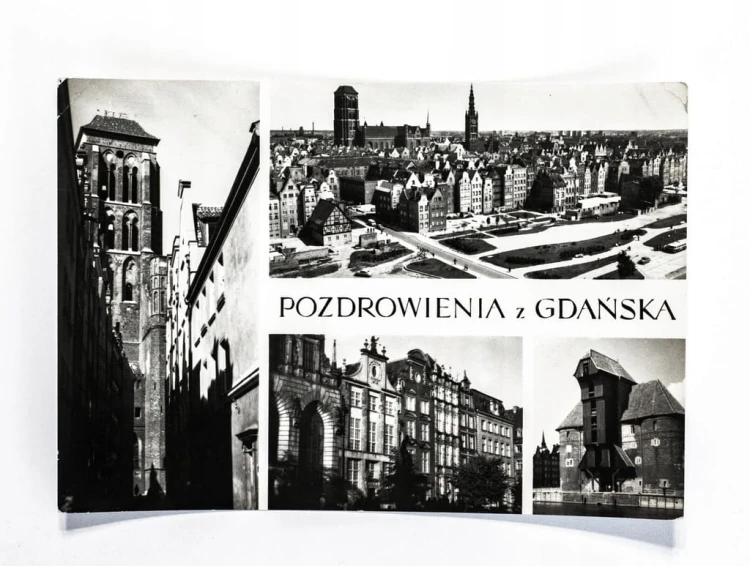GDAŃSK - ULICA KALETNICZA, KOŚCIÓŁ NMP, DŁUGI TARG, MOTŁAWA 1970