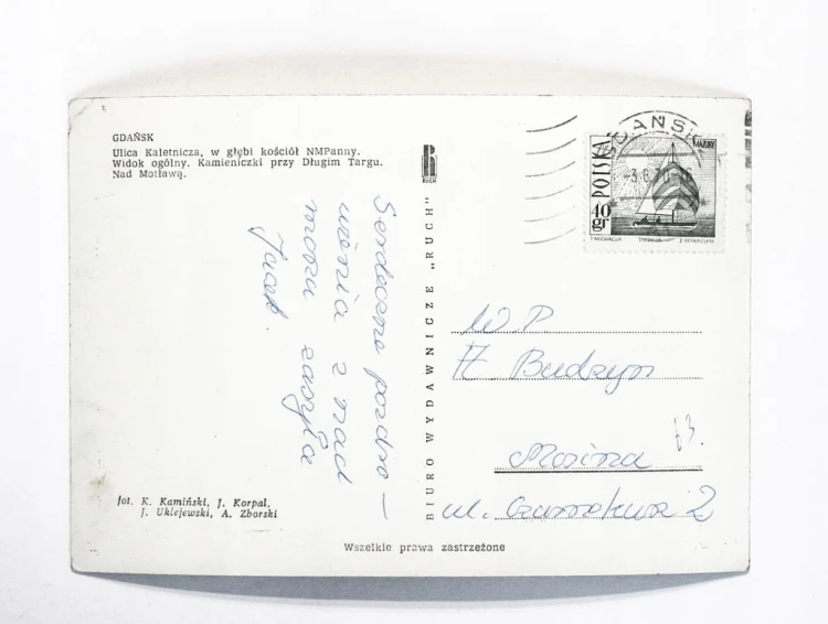 GDAŃSK - ULICA KALETNICZA, KOŚCIÓŁ NMP, DŁUGI TARG, MOTŁAWA 1970