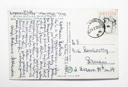 WISŁA MALINKA - DOM WYCIECZKOWY PTTK 1960