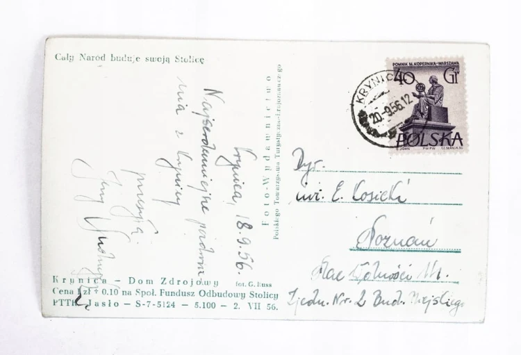 KRYNICA - DOM ZDROJOWY 1956