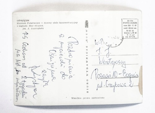 OŚWIĘCIM - MUZEUM, DAWNY OBÓZ KONCENTRACYJNY 1972