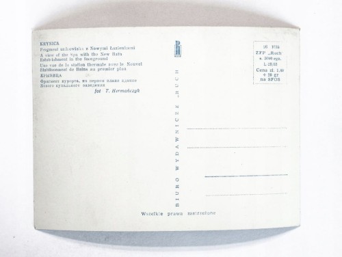 KRYNICA - UZDROWISKO Z NOWYMI ŁAZIENKAMI l. 60