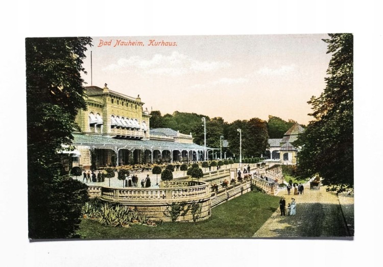 STARA POCZTÓWKA - NIEMCY, BAD NAUHEIM, DOM ZDROJOWY