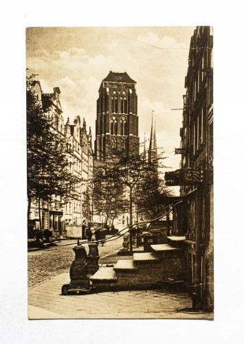 GDAŃSK - ULICA PIWNA, BAZYLIKA MARIACKA II RP