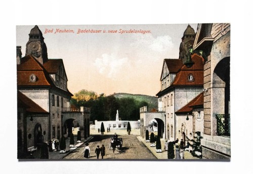 STARA POCZTÓWKA - NIEMCY, BAD NAUHEIM, ŁAZIENKI