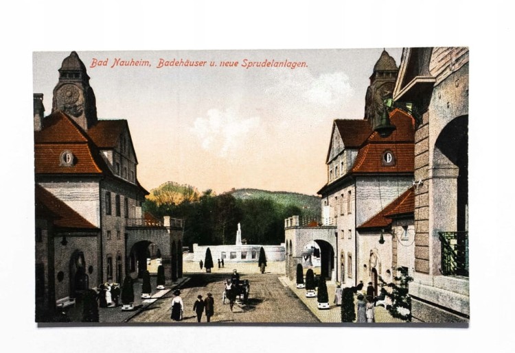 STARA POCZTÓWKA - NIEMCY, BAD NAUHEIM, ŁAZIENKI