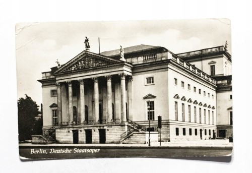 STARA POCZTÓWKA - NIEMCY, BERLIN, OPERA 1957