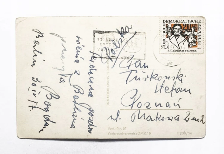 STARA POCZTÓWKA - NIEMCY, BERLIN, OPERA 1957