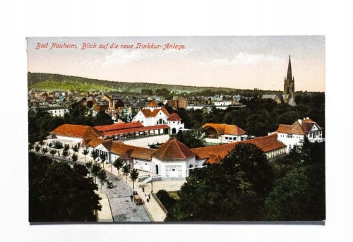 STARA POCZTÓWKA - NIEMCY, BAD NAUHEIM, TRINKKURANLAGE