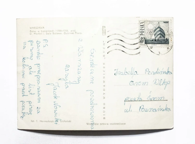 WARSZAWA - PAŁAC W ŁAZIENKACH l. 70