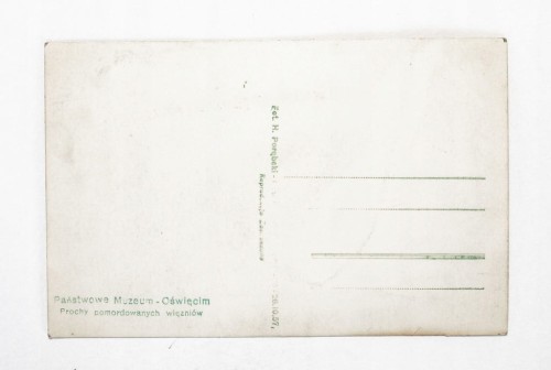 OŚWIĘCIM - MUZEUM, PROCHY POMORDOWANYCH WIĘŹNIÓW l. 50