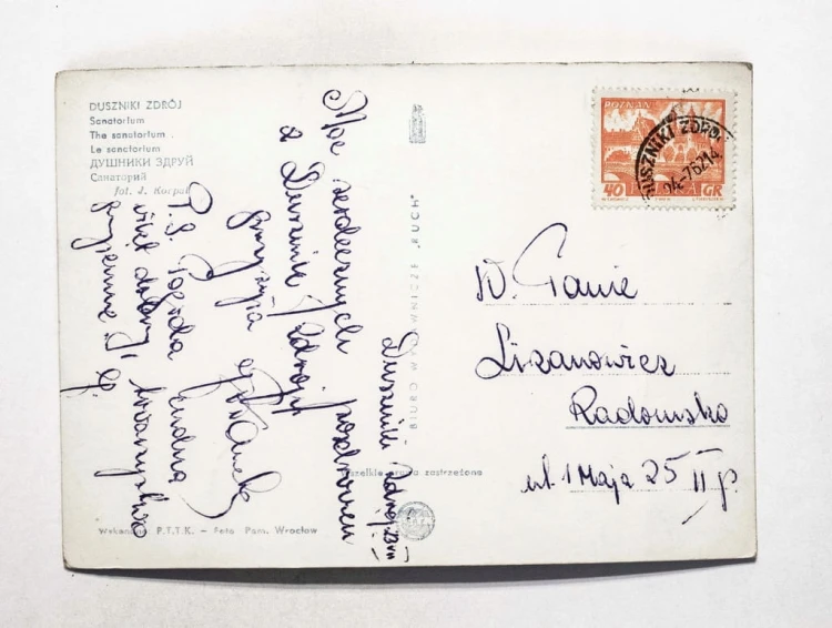 DUSZNIKI ZDRÓJ - SANATORIUM 1962