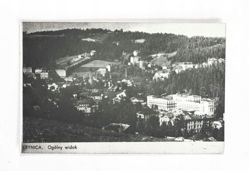 KRYNICA - PANORAMA MIASTA 1955