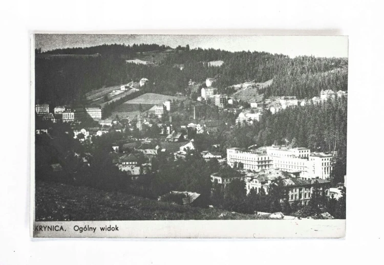 KRYNICA - PANORAMA MIASTA 1955