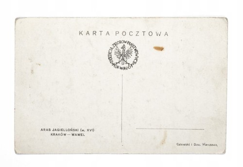 STARA POCZTÓWKA - ARAS JAGIELLOŃSKI, KRAKÓW WAWEL, II RP