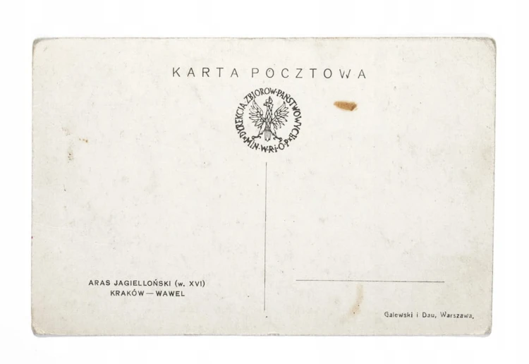 STARA POCZTÓWKA - ARAS JAGIELLOŃSKI, KRAKÓW WAWEL, II RP