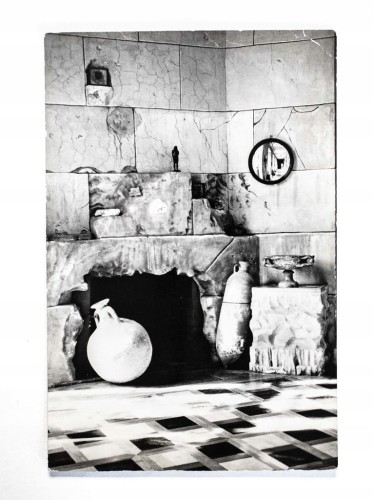 ŁAŃCUT - ZAMEK, KOMINEK W GALERII RZEŹB 1967