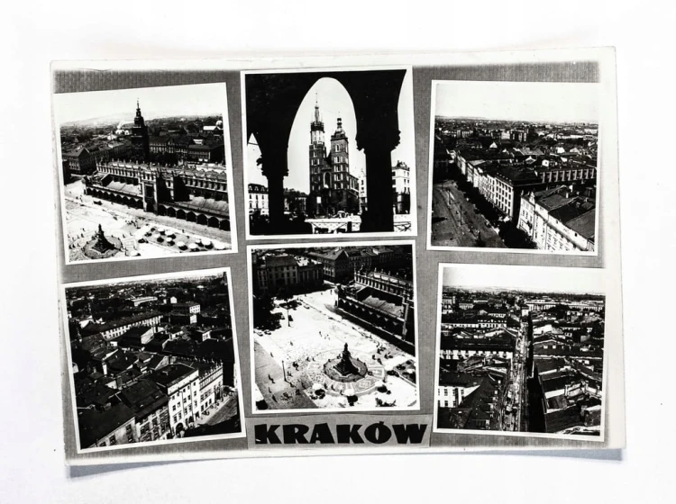 KRAKÓW - KOŚCIÓŁ MARIACKI, RYNEK, SUKIENNICE 1966