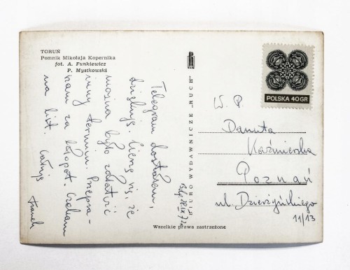 TORUŃ - POMNIK MIKOŁAJA KOPERNIKA 1972