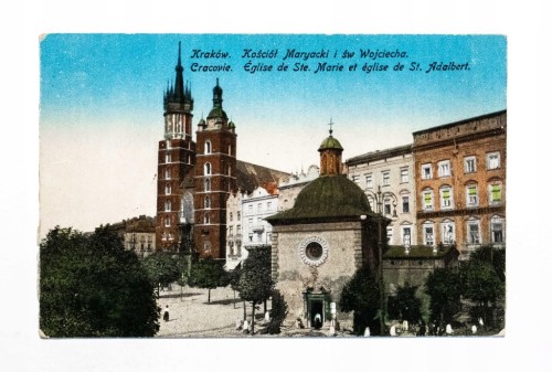 KRAKÓW - KOŚCIÓŁ MARIACKI, KOŚCIÓŁ ŚW. WOJCIECHA 1924