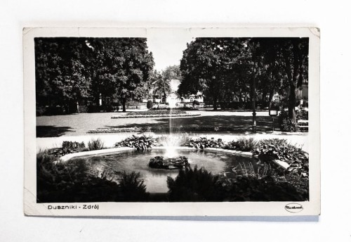 DUSZNIKI ZDRÓJ - PARK, FONTANNA 1958
