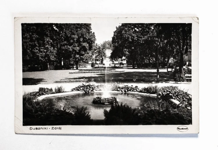 DUSZNIKI ZDRÓJ - PARK, FONTANNA 1958