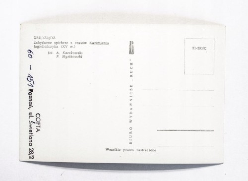 GRUDZIĄDZ - ZABYTKOWE SPICHLERZE l. 70