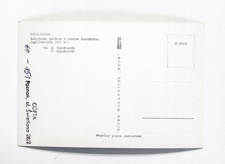 GRUDZIĄDZ - ZABYTKOWE SPICHLERZE l. 70
