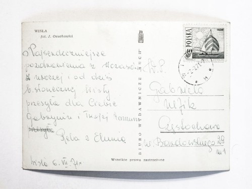 WISŁA - PANORAMA, GÓRY 1971
