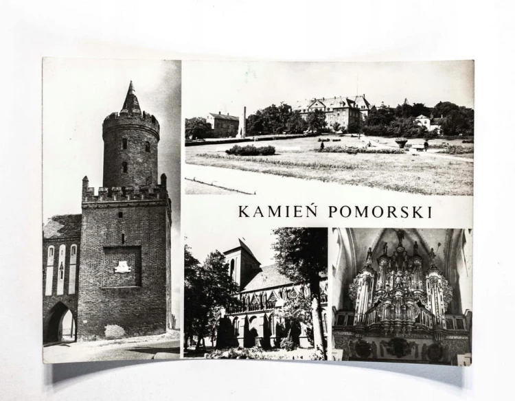 KAMIEŃ POMORSKI - BRAMA WOLIŃSKA, SIEDZIBA PREZYDIUM PRN, POMNIK l. 70