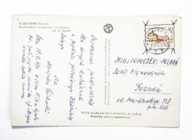 KAZIMIERZ DOLNY - RENESANSOWE KAMIENICE PRZYBYŁÓW 1967