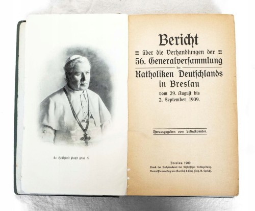STARA KSIĄŻKA NIEMIECCY KATOLICY WE WROCŁAWIU, WROCŁAW 1909