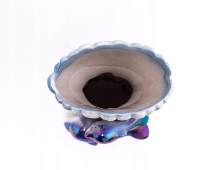 STARY PORCELANOWY WAZON DELFINY