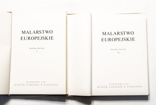 STARA KSIĄŻKA MALARSTWO EUROPEJSKIE TOMY I - II 1967
