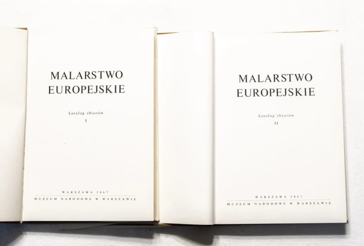 STARA KSIĄŻKA MALARSTWO EUROPEJSKIE TOMY I - II 1967