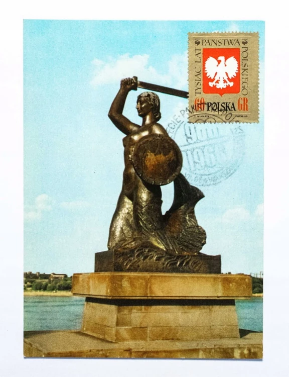 WARSZAWA - POMNIK SYRENY, 1000 LECIE PAŃSTWA POLSKIEGO 1966