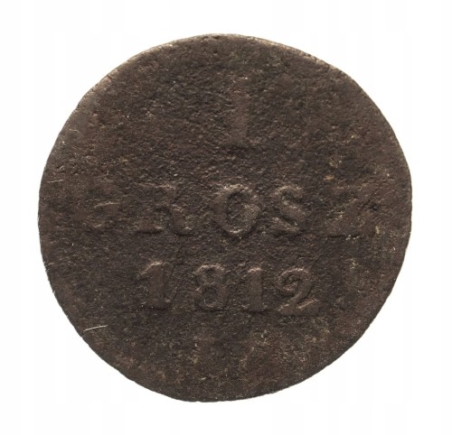 Ks. Warszawskie 1807-15, grosz 1812 I.B., Warszawa