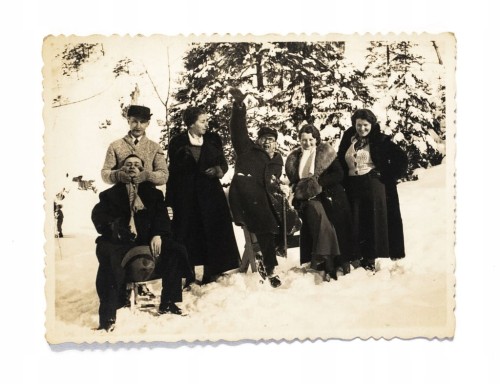 STARA FOTOGRAFIA - ZIMĄ W GÓRACH, ZAKOPANE - DOLINA BIAŁEGO 1935