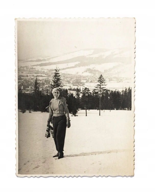 STARA FOTOGRAFIA - ZIMĄ W GÓRACH, ZAKOPANE 1935